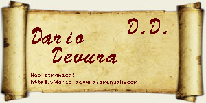 Dario Devura vizit kartica